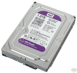 Жесткий диск SATA WD 1Тб Purple WD10PURX, SATA 3.0 (серии WD Purple) для круглосуточной работы