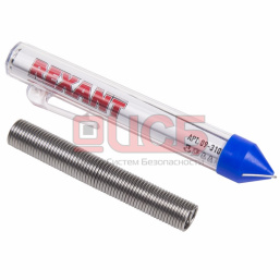 Припой с канифолью 20 г d=1.0 мм (Sn60 Pb40 Flux 2.2 %) REXANT 09-3103