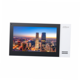 DH-VTH2421FW-P Монитор видеодомофона IP 7 дюймовый, белый 1024x600 разрешение, ёмкостной сенсорный