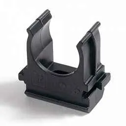 Крепёж-клипса для труб Полистирол черная d20 мм (100шт/1500шт уп/кор) Промрукав