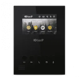 AU-04LA BLACK BAS-IP Видеодомофон индивидуальный. Дисплей: 4” TFT