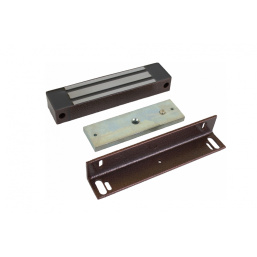 ML-295KB, (корич) электромагнитный замок, 12V, усилие 300 кг,уголок в компл.