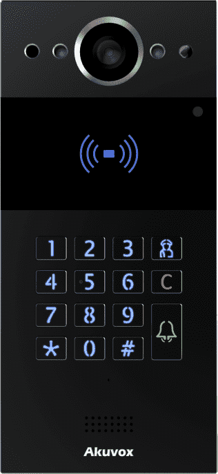 R20K In-Wall Silver Многоабонентская аудио/видео SIP-панель