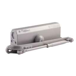 Доводчик НОРА-М №5S (до160 кг) серебро морозостойкий -40°C до + -60°C