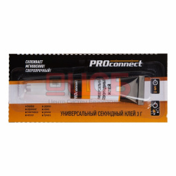 Универсальный секундный клей (3 г) на мульти-карте, Proconnect, 61-0900