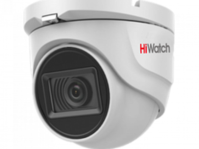 DS-T203A (6 mm) 2Мп уличная купольная HD-TVI камера с EXIR-подсветкой до 30м и встроенным микрофоном