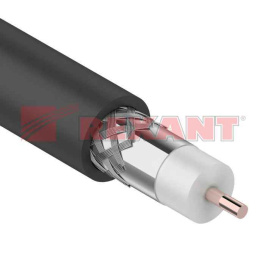 Кабель RG-11U, (75 Ом) (бухта 305м)  Rexant, черный 01-3011