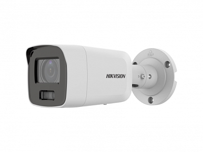 DS-2CD2087G2-LU(4mm)(C)  8Мп уличная цилиндрическая IP-камера с LED-подсветкой до 40м