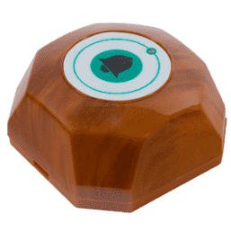 TSw-BQ1 Кнопка вызова радиоканальная  квадратный дизайн цвет "под дерево"