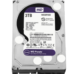 Жесткий диск WD30PURZ 3Тб SATA 3.0 (6Gbps) (серии WD Purple) для круглосуточной работы