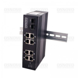 SW-40501/IC Промышленный PoE коммутатор Fast Ethernet на 6 портов. Порты: 4 PoE
