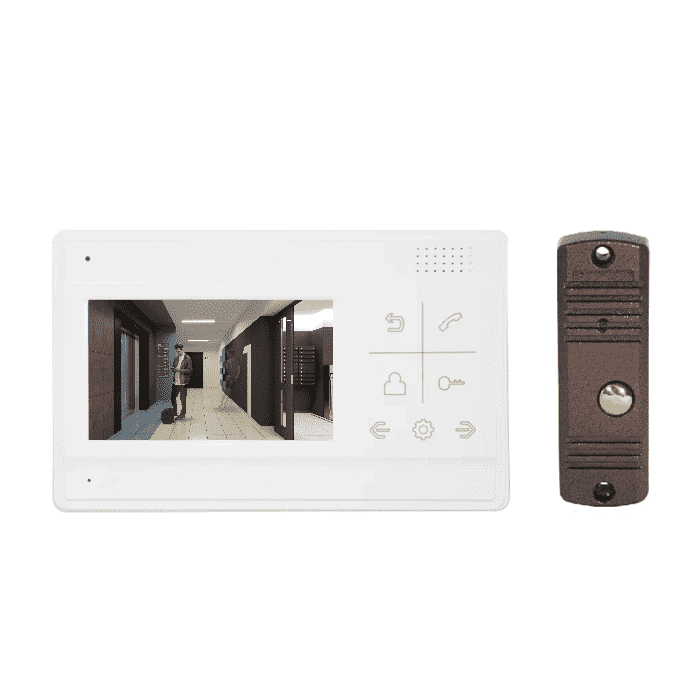Бюджетный комплект домофона компактного размера для частного дома