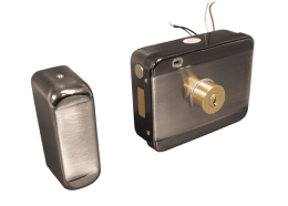 TS-elMotor Замок электромоторный, накладной, универсальный