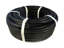 Труба гофрированная 32  мм ПНД ЧЕРНАЯ с зондом усиленная Элекор  (25 м)