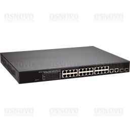 SW-62422/MB Управляемый PoE коммутатор Fast Ethernet на 26 портов. Порты: 24 PoE