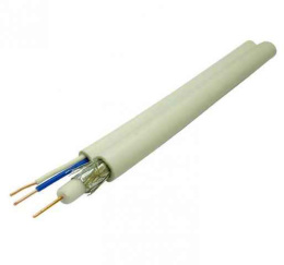 Кабель ККСВ-2х0,5  белый внутренний (100 м) 01-4001 REXANT 