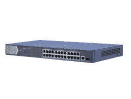DS-3E0526P-E Неуправляемый, 24 RJ45 1000M PoE с грозозащитой 6кВ,1 Uplink порт 1000М Ethernet;1 1000