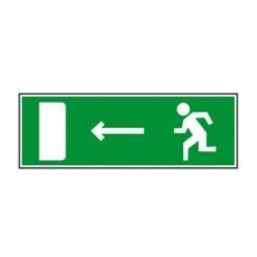 Т-12 Человек стрелка влево дверь (Направление к выходу налево) (Знак Е04)