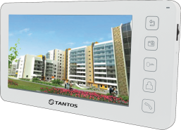 Prime VIZIT (White) TFT, цветной, 7 дюймов, 1 вызывная панель, 1 вход от подъез. домофона, 2 камеры