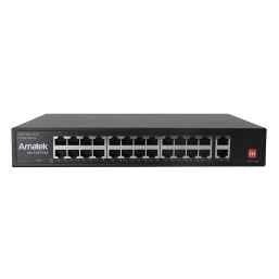 AMATEK AN-S26P24A 26-портовый 100/1000 Мбит/с коммутатор с PoE+ до 300Вт