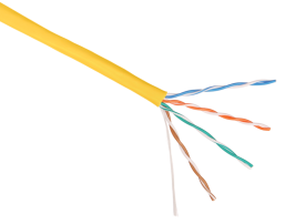 Кабель NIKOLAN U/UTP 2 пары, 24AWG, внутренний, LSZH нг(А)-HFLTx, оранжевый, 305м