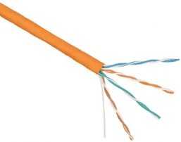 Кабель UTP  4PR  24AWG  4х2х0,51 CAT5e  305м Cu Indoor LSZH нг(А), оранжевый TaigaKabel