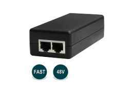 WI-POE31-48V Инжектор PoE 100Base-TX Поддержка стандарта 802.3at/af 48В Питание IP камер, IP телефон