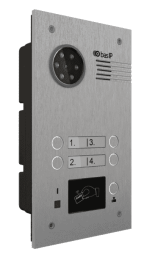 BAS-IP BA-04MD SILVER - Вызывная панель на 4 абонента.
