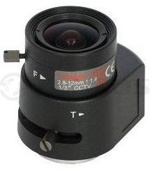 TSi-L2812D Варифокальный 2 мегапиксельный объектив с ИК коррекцией, f=2.8-12 мм, F/1.4, 1/3", автоди