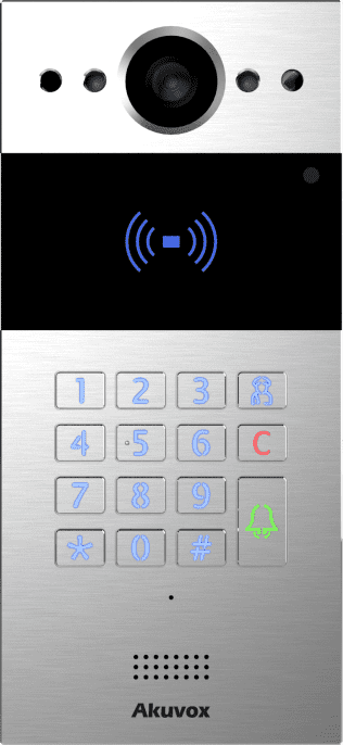 R20K In-Wall Silver Многоабонентская аудио/видео SIP-панель