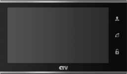 CTV-M4705AHD B (черный) монитор цветного видеодомофона формата AHD с IPS экраном 7"