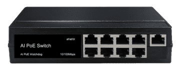 TS-S1109 – промышленный коммутатор 8x100Мбит/с PoE портов + 1x100Мбит/с порт Uplink
