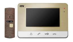 CTV-DP401 Комплект видеодомофона в одной коробке (вызывная панель CTV-D10NG и монитор CTV-M401), м