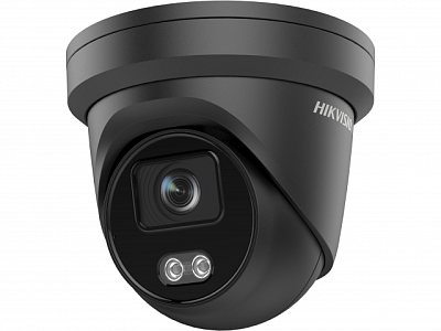 DS-2CD2347G2-LU(2.8mm)(C)(BLACK) 4Мп уличная купольная IP-камера с LED-подсветкой до 30м