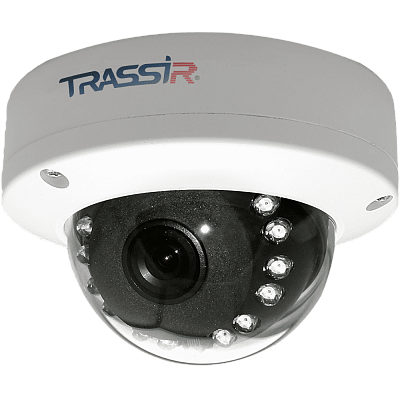 TR-D3121IR1 v4 3,6  Бюджетная миниатюрная купольная вандалозащищенная 2Мп IP-камера с ИК-подсветкой.