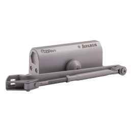 Доводчик НОРА-М 430 ISPARUS (от 50 до 110 кг) серый морозостойкий -40°C до + -60°C