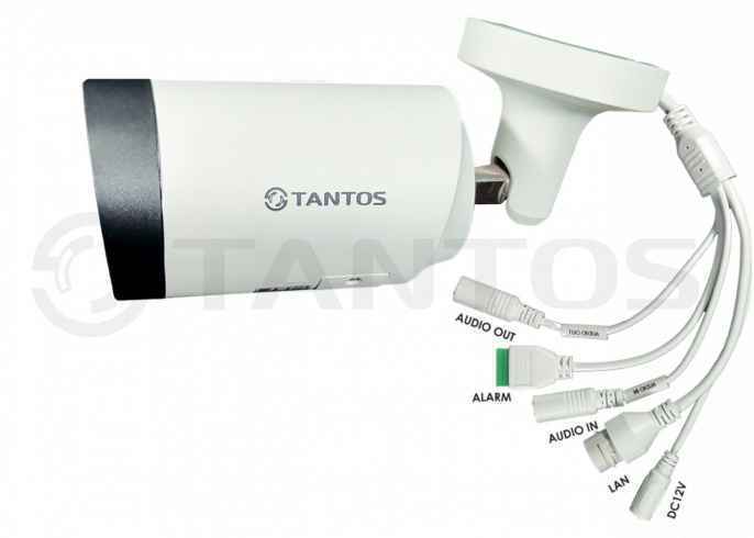 TSi-Pn853VZ IP видеокамера уличная цилиндрическая с ИК подсветкой, восьмимегапиксельная