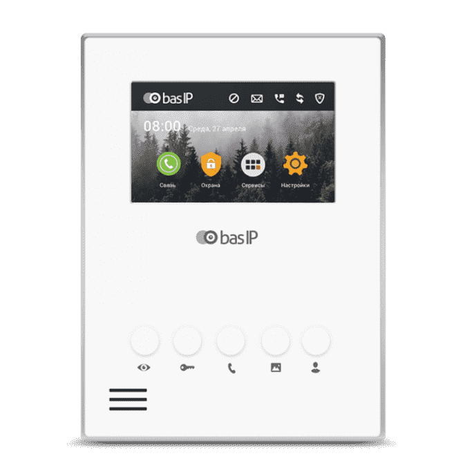 BAS-IP AU-04LA WHITE - Видеодомофон индивидуальный.