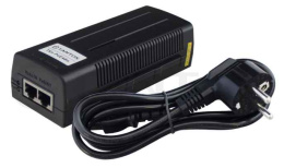 TSn-PoE48n PoE-инжектор для сетей10/100/1000 BaseT.Passive PoE, Вход:100-240В (AC), Выход: 48B
