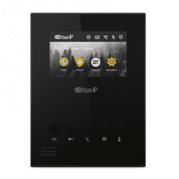 AU-04LA BLACK BAS-IP Видеодомофон индивидуальный. Дисплей: 4” TFT