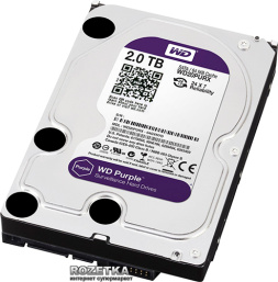 Жесткий диск SATA WD 2Тб Purple WD20PURX, SATA 3.0 (серии WD Purple) для круглосуточной работы