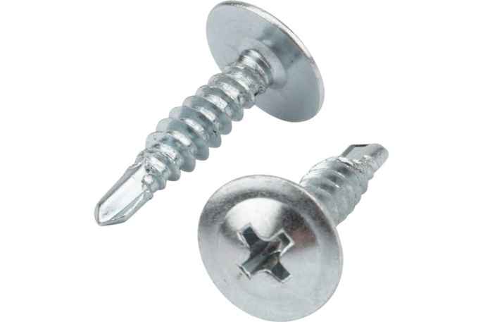 Саморез с прессшайбой KRANZ ПШС сверло 4.2х19, пакет (20шт.) 1182-4219-4 