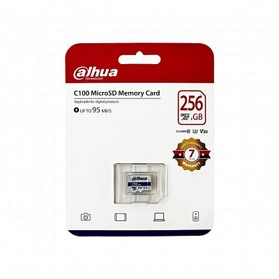 DHI-TF-C100/256GB Карта памяти MicroSD 256Гбайт
