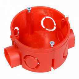 Коробка установочная 68х42 с саморезами (HF) безгалогенная Промрукав 80-0500С