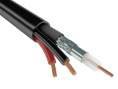 КВК-П-2х0,5 Э Коаксиальный кабель КВК 2 жилы питания 0,5 мм экранированный (200м) УралКаб